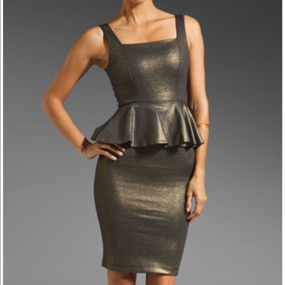 alice and olivia peplum dress